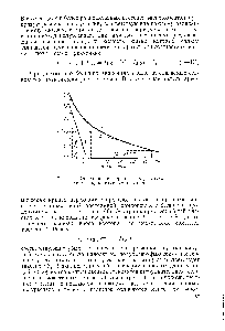 Рис. 66. Определение периода полураспада <a href="/info/1696521">двух</a> радиоактивных изотопов