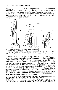 Рис. 58. Вариаиты (а, б и в) реакторов лифтного типа 