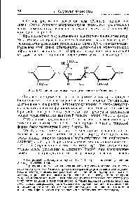 Рис. 3. <a href="/info/1720870">Строение макромолекулы целлюлозы</a> по Стрепихееву.