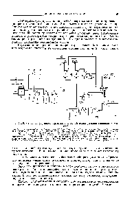 Рис. Х.19. <a href="/info/1154986">Схема непрерывного процесса</a> <a href="/info/23357">совместной полимеризации</a> дивинила и стирола.