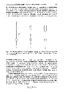 Рис. 14.1. Взаимодействие положительного заряда (А), диполя (Б) и квадруполя (В) с 2-<a href="/info/811424">компонентой электрического</a> поля, создаваемого <a href="/info/1391444">единичным отрицательным</a> зарядом.