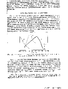 Рис. 40. Зависимость от <a href="/info/1003257">температуры скорости образования зародышей</a> (/ , вязкости (2) и скорости кристаллизации (.У).