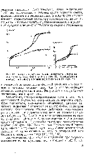 Рис. 18. <a href="/info/1103323">Изотермы адсорбции паров</a> <a href="/info/8123">метилового спирта</a> на силикагелях, полученных из гидрогеля II, состаренного в воде (1) и ацетоне (2) в течение <a href="/info/1696521">двух</a> суток (а) и 15 суток (б).