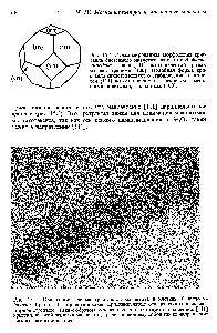 Рис. 15.4. Идеализированная <a href="/info/128637">морфология кристалла</a> биогенного магнетита из клеток А. magnetota ti um. Грани 111 <a href="/info/175612">октаэдрической призмы</a> усечены гранями 100 . <a href="/info/1564706">Подобная форма</a> кристалла свидетельствует о стабилизации плоскостей 111 по отношению к плоскостям с меньшими индексами, такими как 100 .