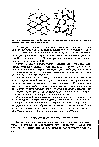 Рис. 6.13. Схематическое изображение структур <a href="/info/16478">диоксида кремния</a> в кристаллическом и стеклообразном состояниях