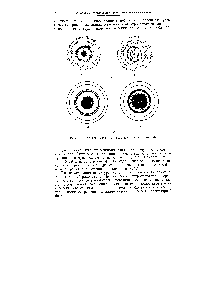 Рис. 104. Электронограммы газов (а) и кристаллов (б)