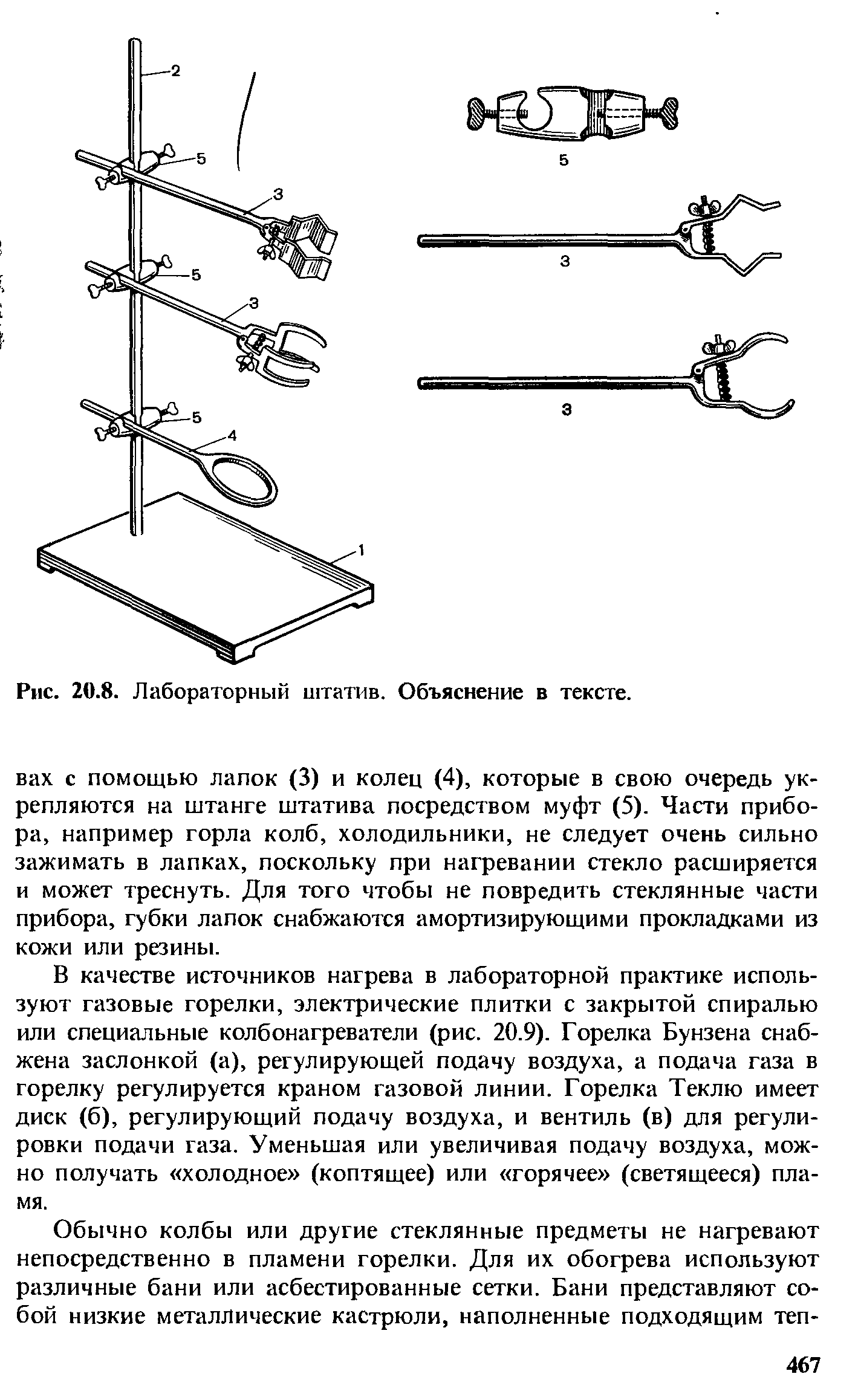 Штатив лабораторный химический рисунок