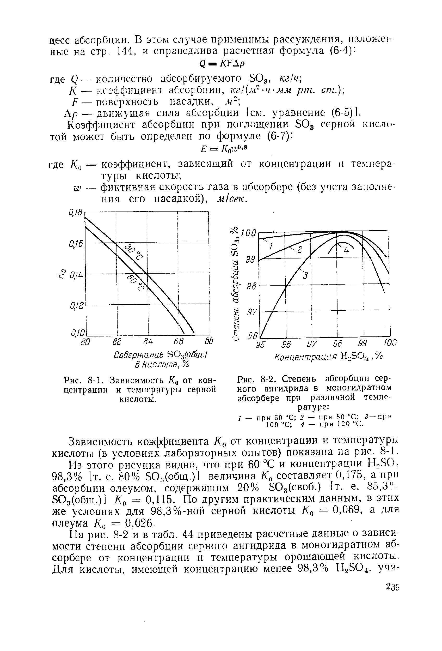 Температура серы. Зависимость концентрации серной кислоты от температуры. Абсорбция триоксида серы. График абсорбции от концентрации. Зависимость абсорбции от концентрации.