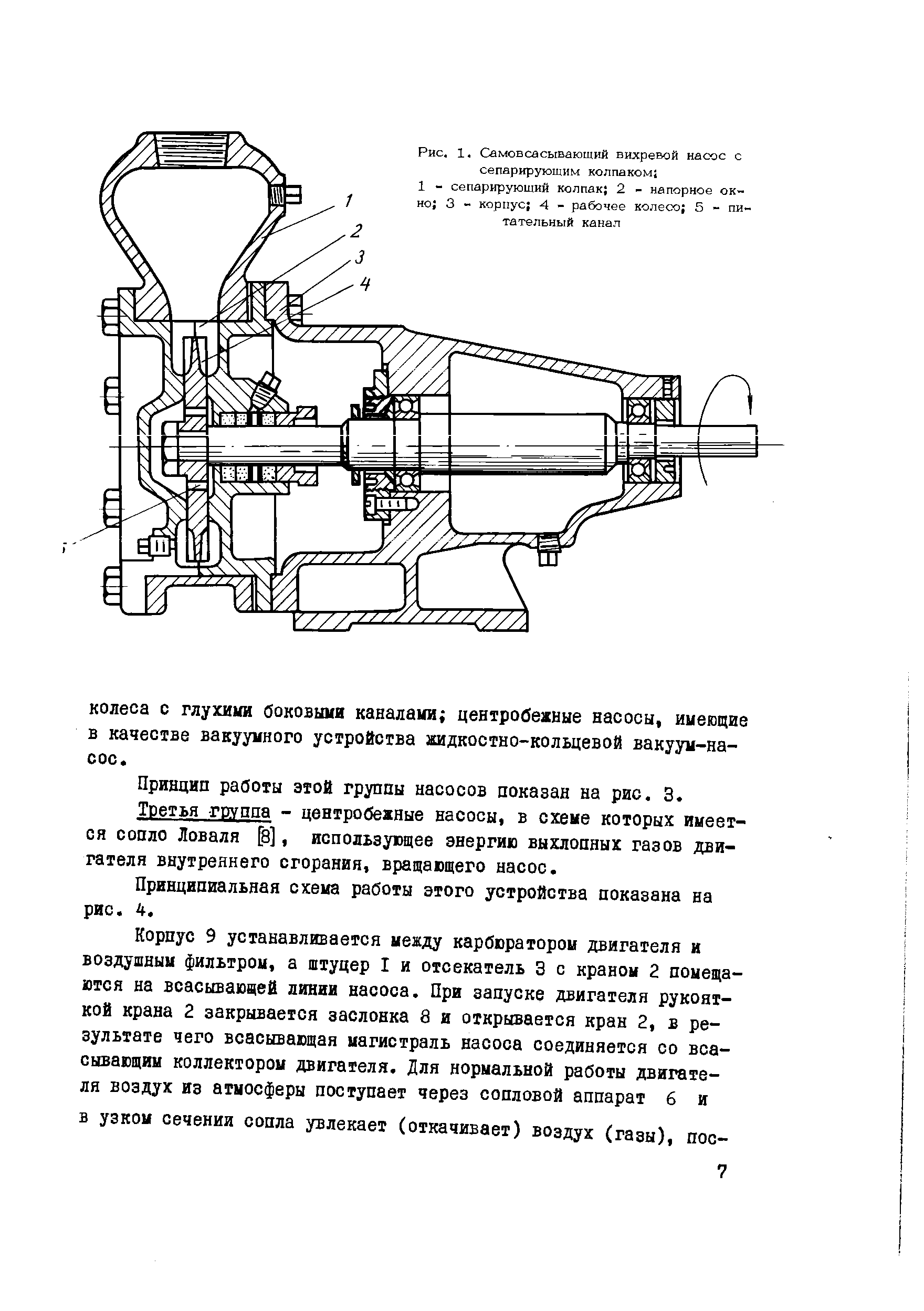 Схема самовсасывающего насоса