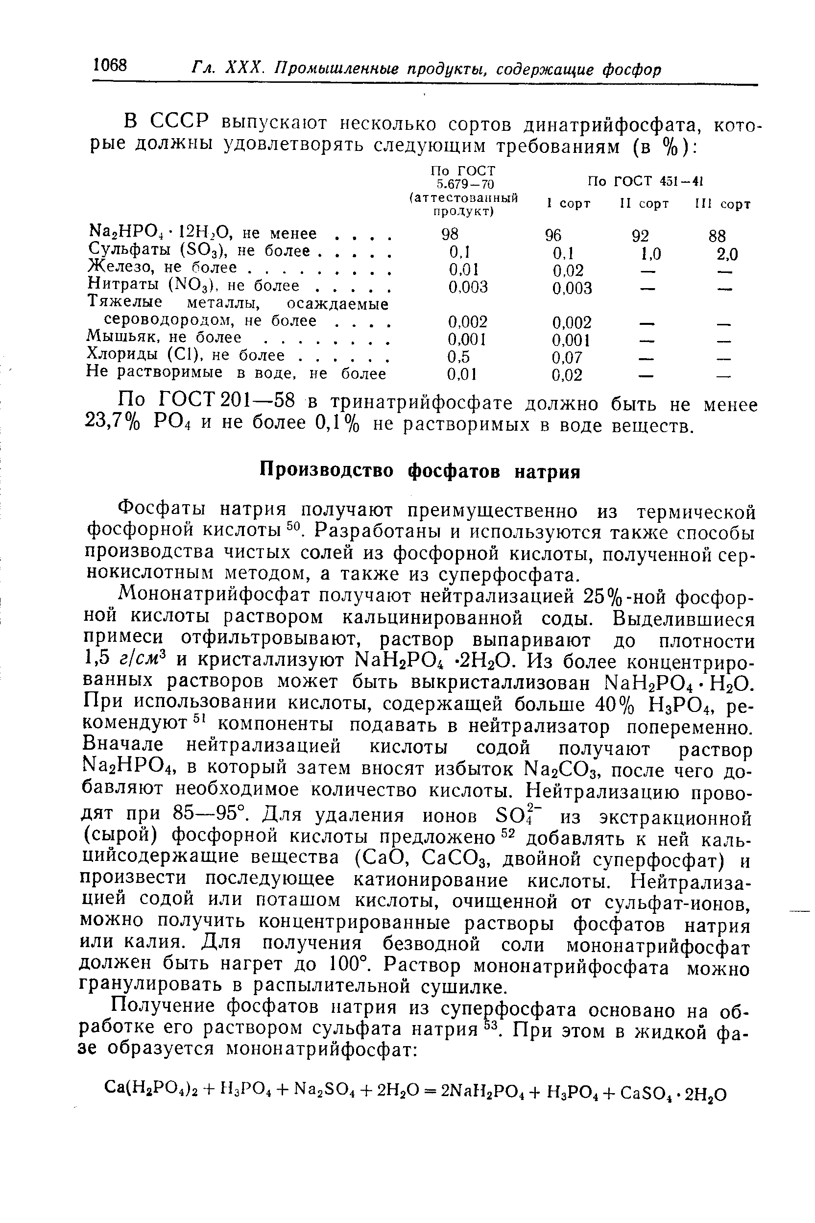 Фосфат натрия и фосфорная кислота