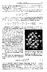 Рис. 2.8. Изображение вольфрамового острия в полевом электронном микроскопе. Цифрами отмечены <a href="/info/189500">индексы граней</a> поверхности кристалла