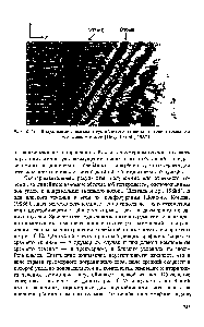 Рис. 6.11. Визуализация дымом <a href="/info/117097">неустойчивого течения</a> в зоне отрыва на скользящем крыле [Dovgal et al., 1987].