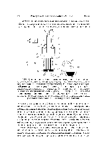 Рис. 11.24. <a href="/info/24285">Принципиальная схема</a> плазменно-<a href="/info/1288722">водородной установки</a> для восстановления урана из гексафторида урана и <a href="/info/631197">получения безводного фторида</a> водорода 1 — <a href="/info/1640814">источник электропитания</a> 2 — плазмотрон и <a href="/info/473199">плазменный реактор</a> 3 — инжекторы 4 — адаптер 5 — кожух 6 — крышка 7 — фильтруюш,ие элементы 8 — эжекторы 9 — <a href="/info/21650">конфузор</a> 10 — высокочастотный <a href="/info/1640935">металлодиэлектрический реактор</a> 11 — ш ели 12, 13 — патрубки входа и выхода охлаждаюш ей воды 14 — индуктор 15 — <a href="/info/430701">высокочастотный генератор</a> 16 — дно реактора 17 — летка 18 — трубопровод для отвода расплавленного урана 19 — охлаждаемая изложница