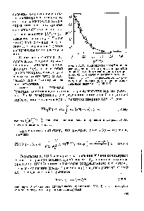 Рис. 1У.ЗЗ. <a href="/info/139657">Зависимость коэффициента распределения</a> от <a href="/info/70923">отношения радиуса</a> инерции <a href="/info/1662890">линейных гибкоцепных</a> макромолекул к <a href="/info/263085">среднему радиусу</a> пор сорбента с <a href="/info/982140">узким распределением</a> по размеру пор, построенная по экспериментальным данным [76. 99,100].