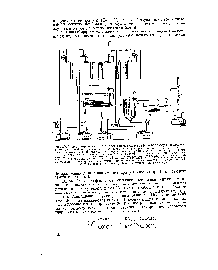 Рис. 39. <a href="/info/1225494">Схема непрерывного производства метилового</a> эфира бензолсульфокислоты