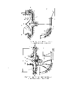 Рис. 99. Схема турбодетандера активно-реактивного типа / — направляющий аппарат 2 — рабочее колесо