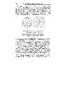 Рис. 48, <a href="/info/560127">Относительное расположение</a> <a href="/info/31475">ионов металла</a> и <a href="/info/5256">молекул воды</a> в <a href="/info/132747">гидратах катионов</a> (а) и -4Н20 и (б) 6Н2О - по Берналу.