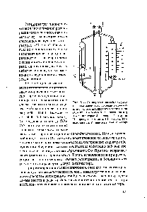 Рис. 8.4. Схема <a href="/info/1731764">реакторного блока установки каталитического крекинга</a> с движущимся <a href="/info/1619633">слоем шарикового катализатора</a> (43-102) I - реактор 2 - регенератор 3 - сепараторы 4 - дозеры I - сырье II - <a href="/info/17668">продукты крекинга</a> III - воздух IV -водяной пар V - <a href="/info/34467">дымовые газы</a> VI - вода