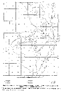 Рис. 8. Схематическая карта месторождения Эльдорадо в Канзасе указаны <a href="/info/1505175">газовые скважины</a>, точки